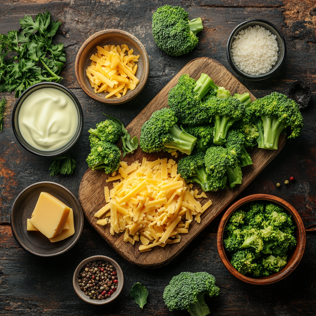 Broccoli Cheese Casserole ingredients