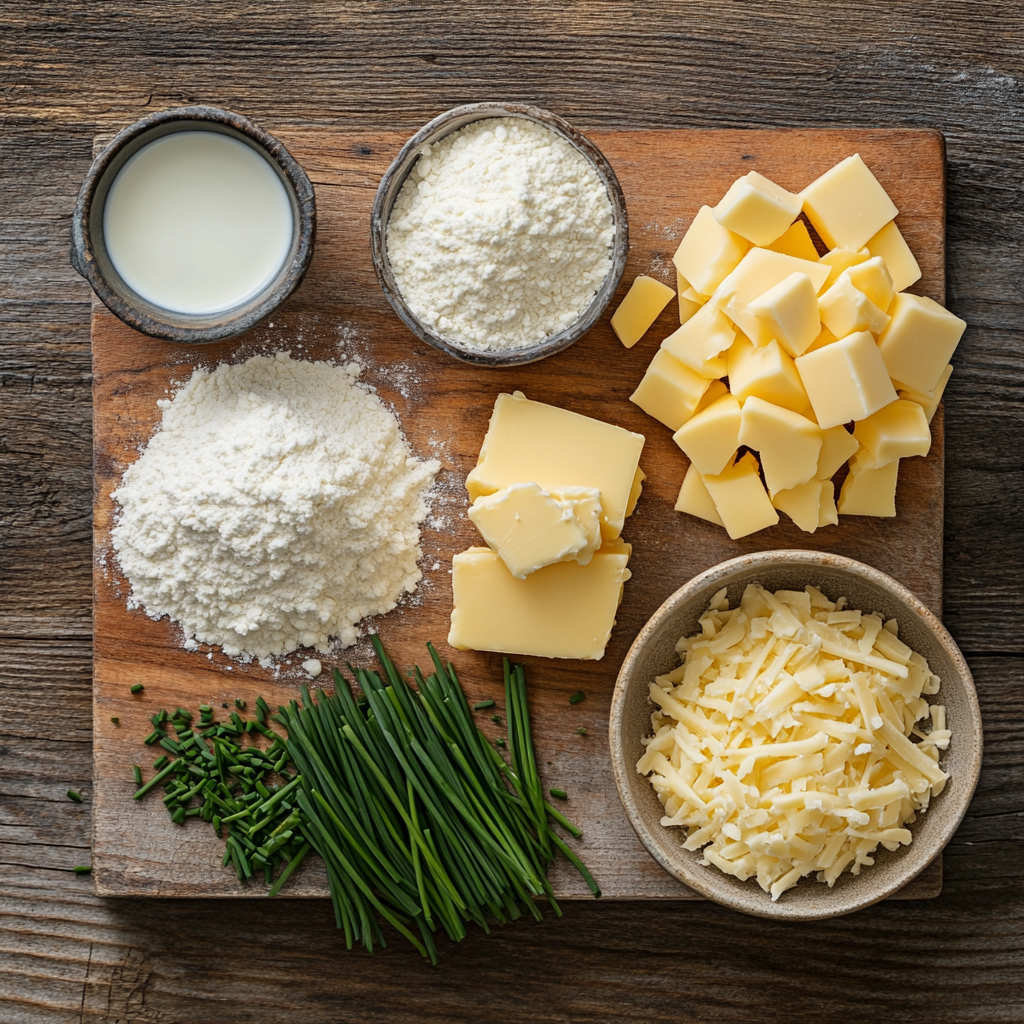 Cheddar Chive Biscuits ingredients