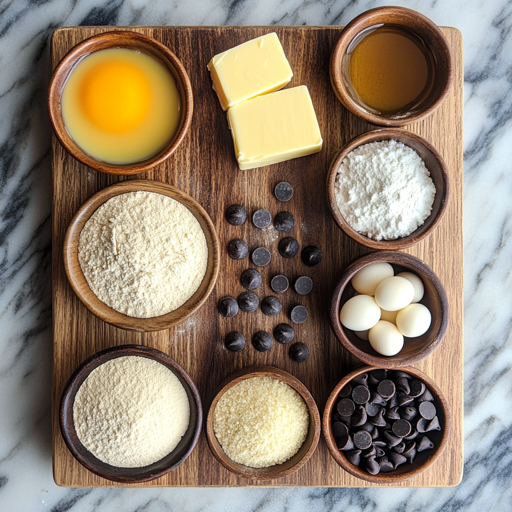 Chocolate Dipped Almond Horn Cookies ingredients