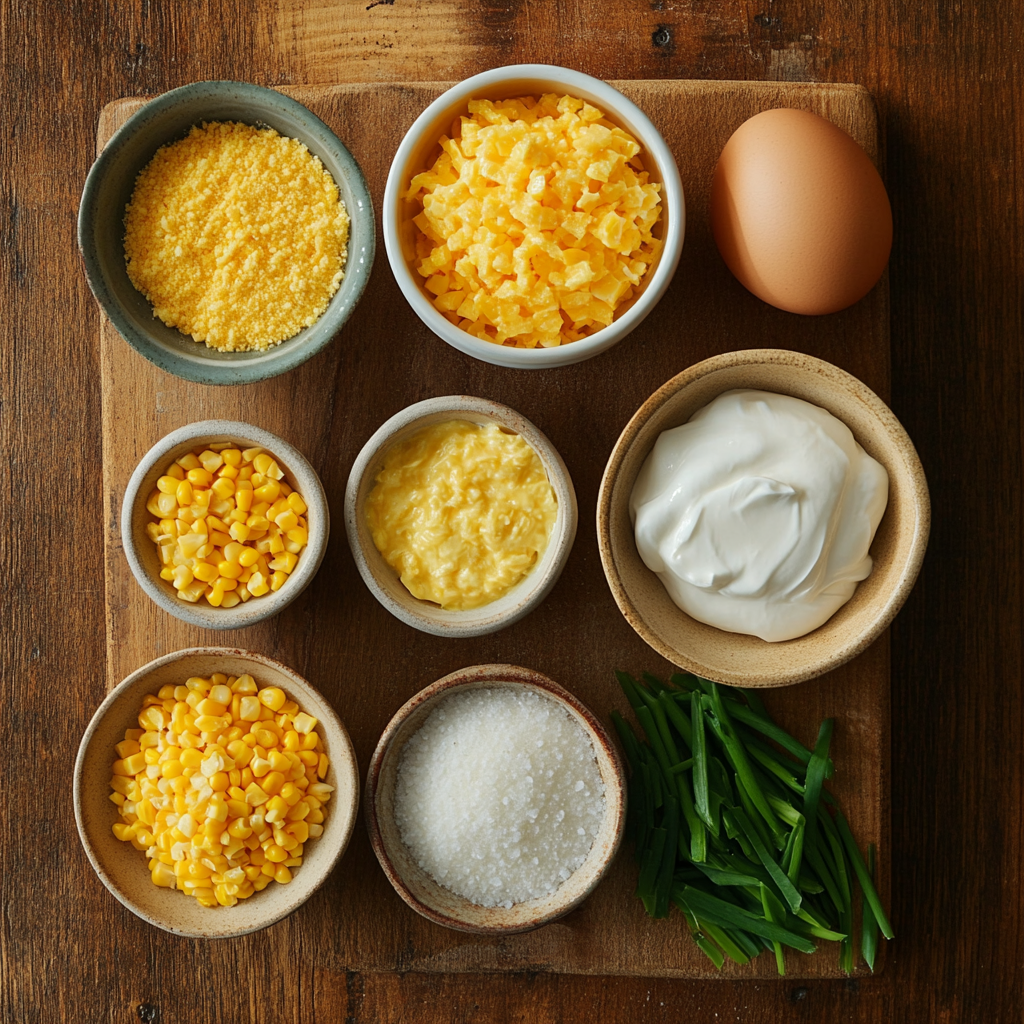 Cornbread Casserole ingredients