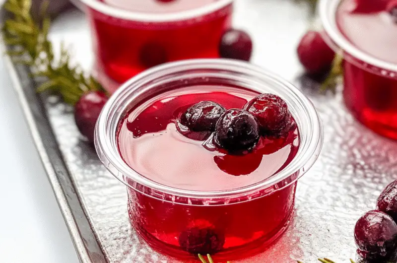 Cranberry Jello Shots