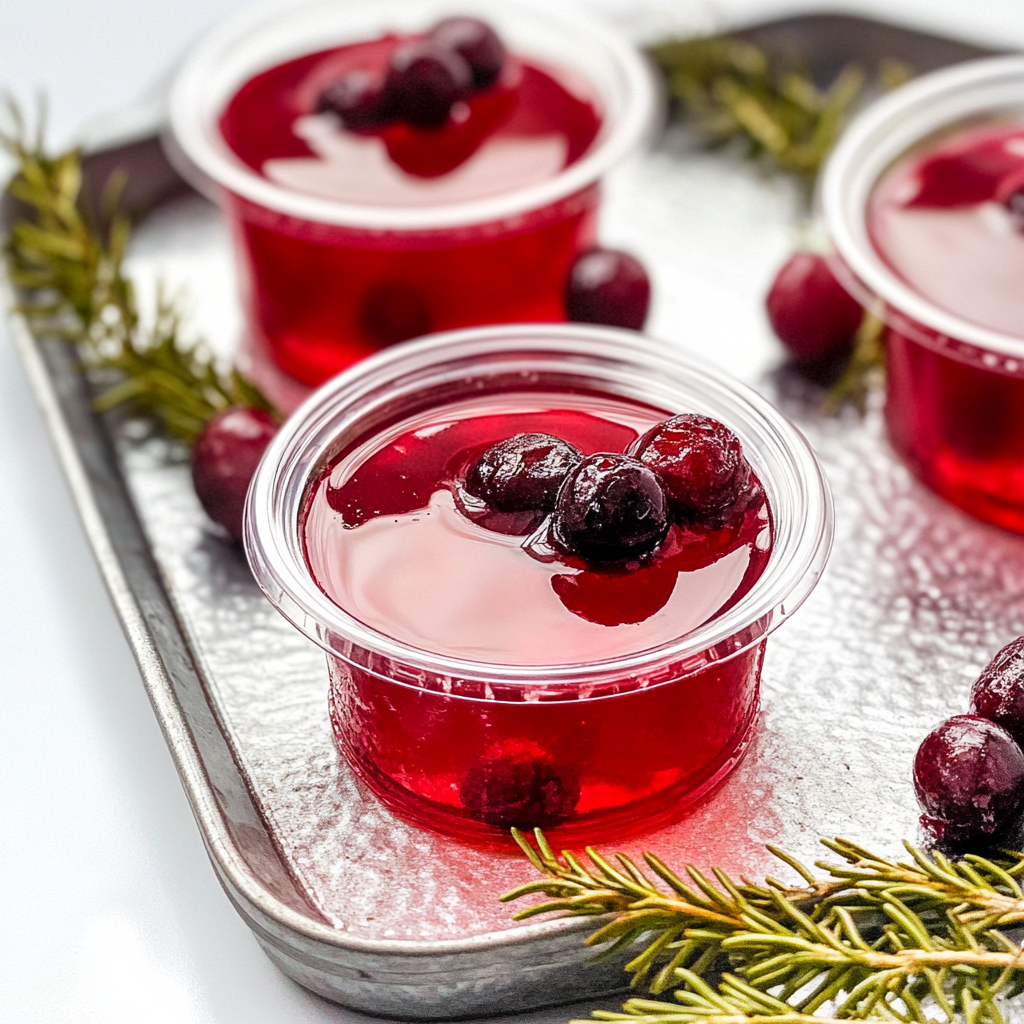Cranberry Jello Shots