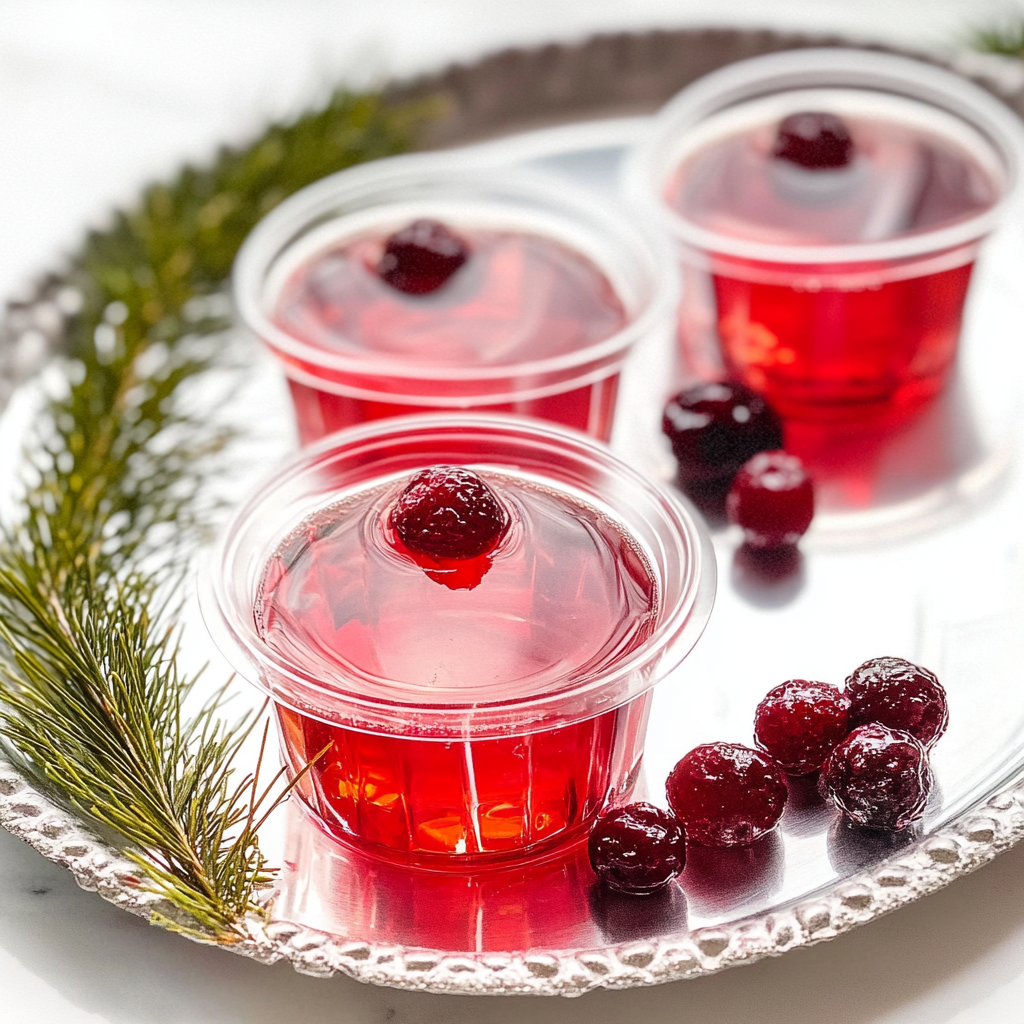 Cranberry Jello Shots