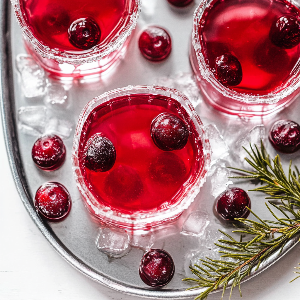Cranberry Jello Shots