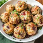 Cranberry Turkey Stuffing Balls