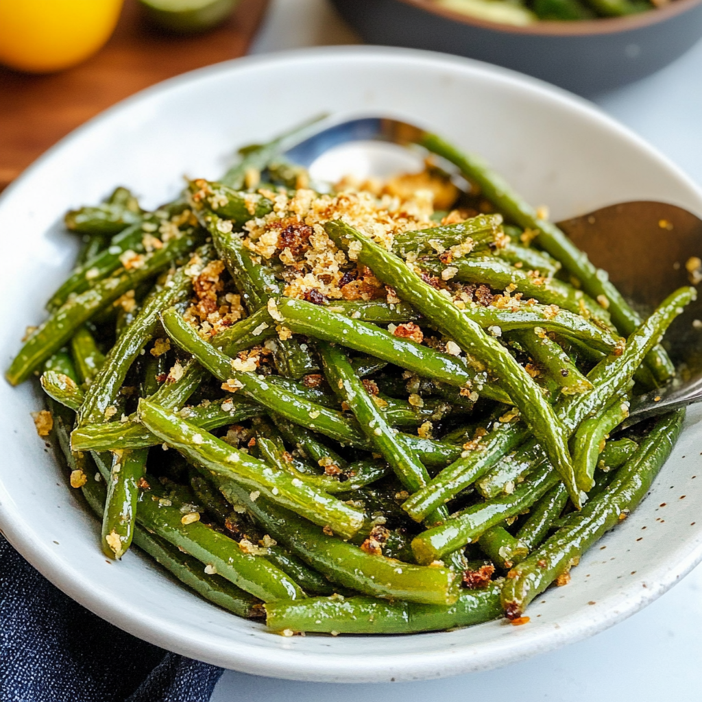Crispy Green Beans with Garlic