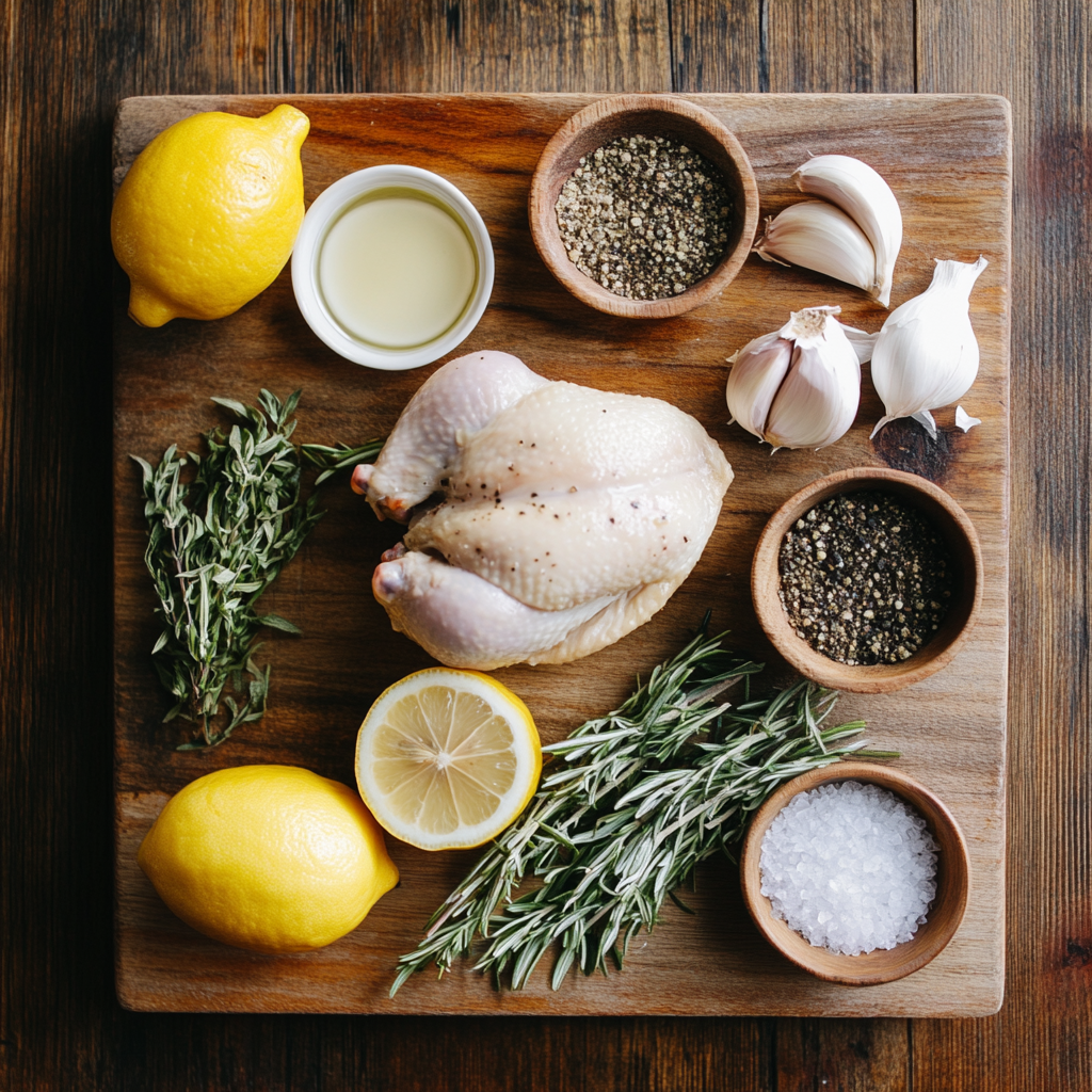 Dutch Oven Whole Roast Chicken ingredients