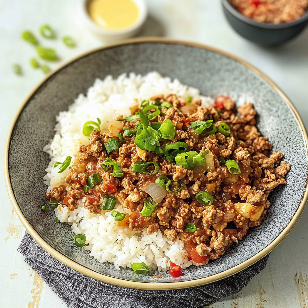 Ground Turkey and Rice One Pan Skillet