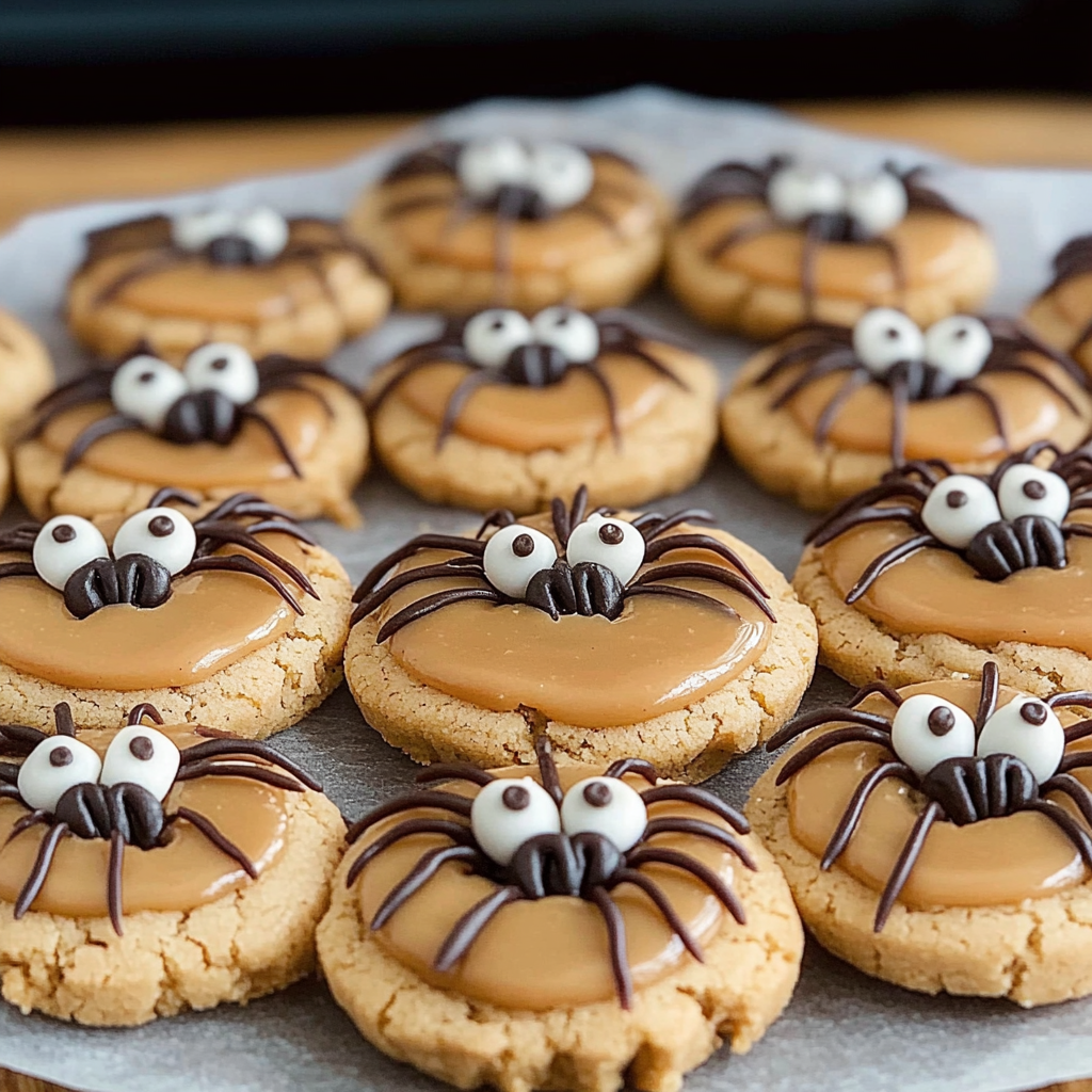 Peanut Butter Spider Cookies