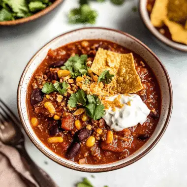 Gluten Free Beef Chili