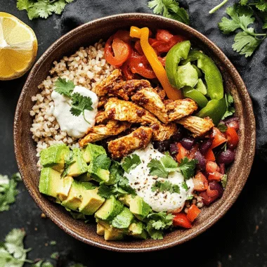 Chicken Fajita Burrito Bowl