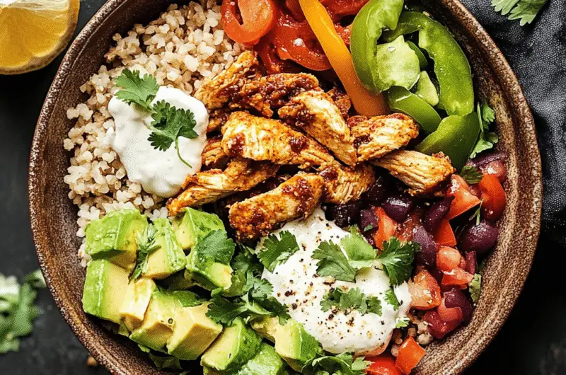 Chicken Fajita Burrito Bowl