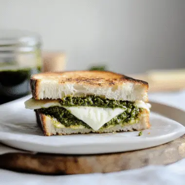 Pesto Mozzarella Grilled Cheese