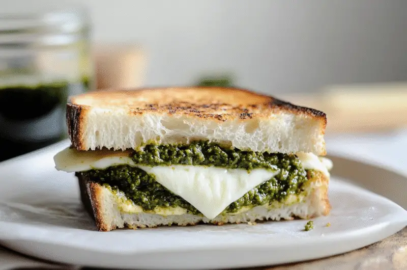 Pesto Mozzarella Grilled Cheese