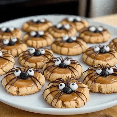 Peanut Butter Spider Cookies