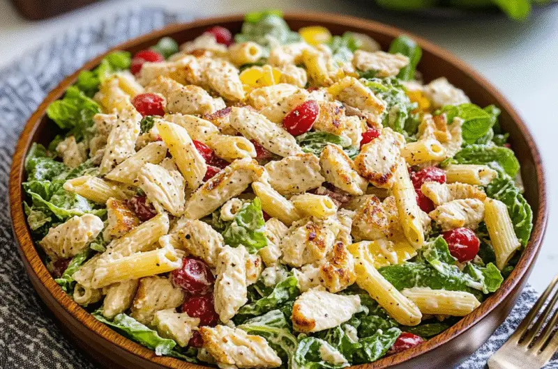 Chicken Caesar Pasta Salad