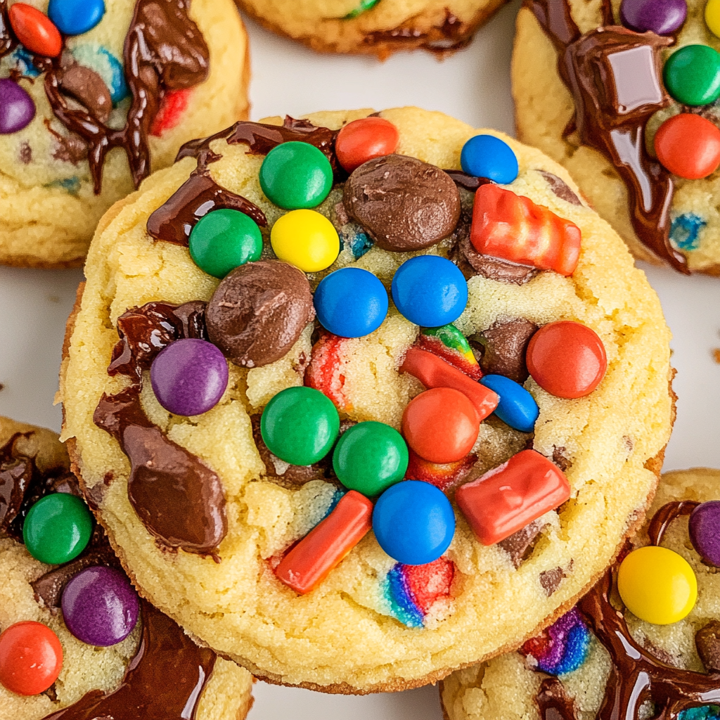 Leftover Halloween Candy Cookies