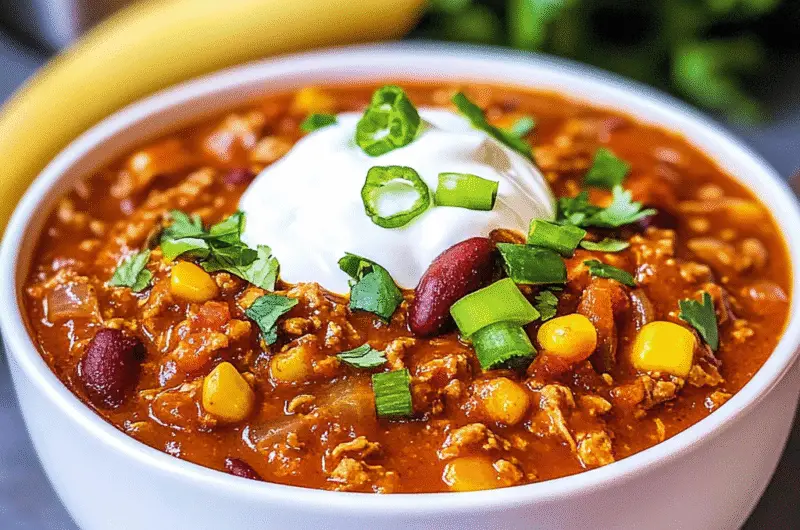 Leftover Turkey Chili