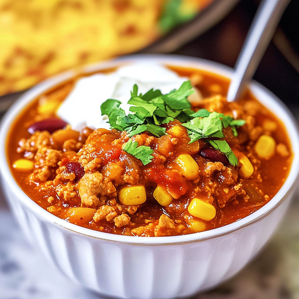 Leftover Turkey Chili
