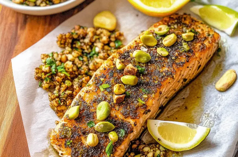 Maple Pistachio Salmon