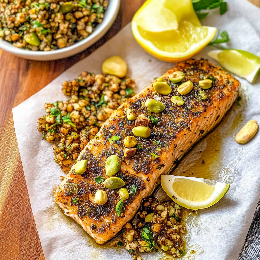 Maple Pistachio Salmon