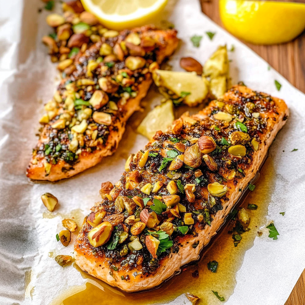 Maple Pistachio Salmon