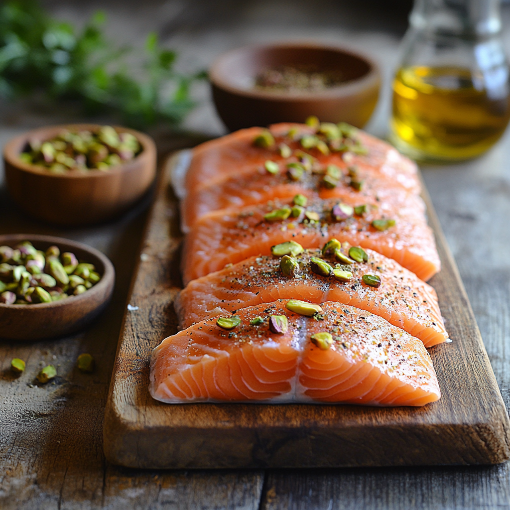Maple Pistachio Salmon ingredients