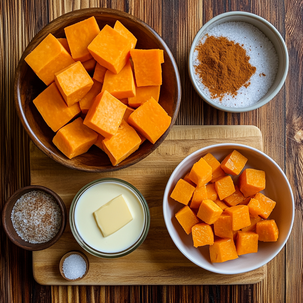Mashed Sweet Potatoes ingredients