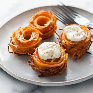 Mini Sweet Potato Casserole Nests