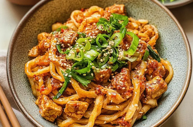 Miso-Chili Tempeh Noodles