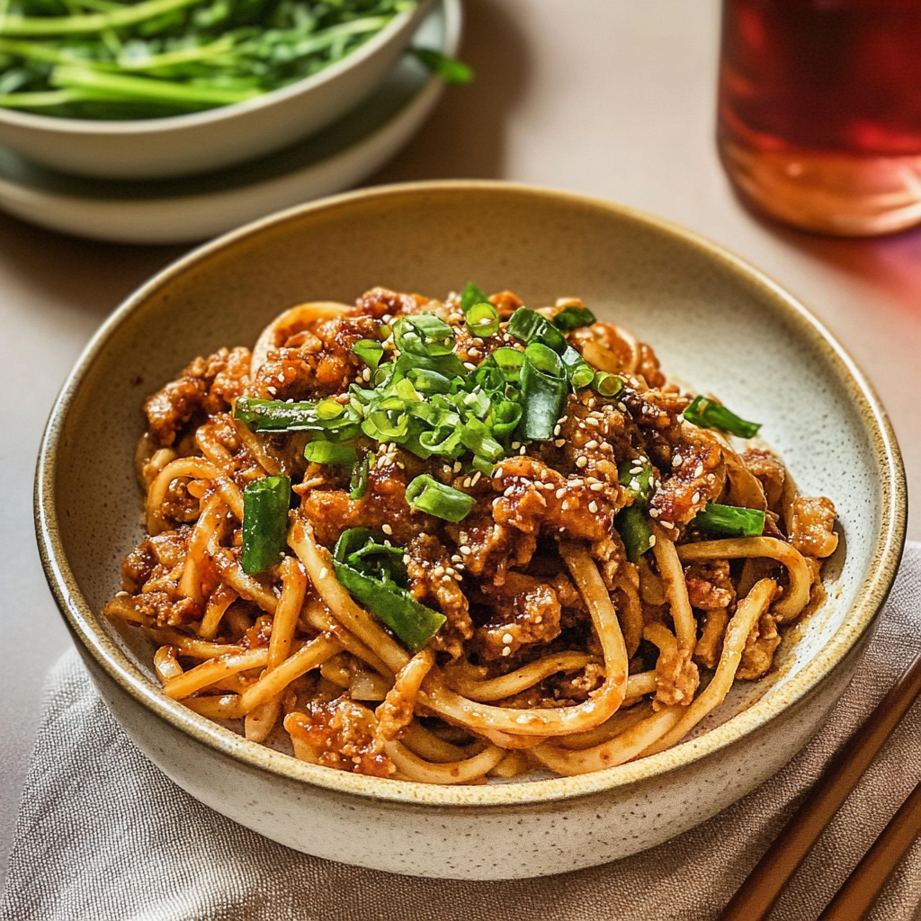 Miso-Chili Tempeh Noodles