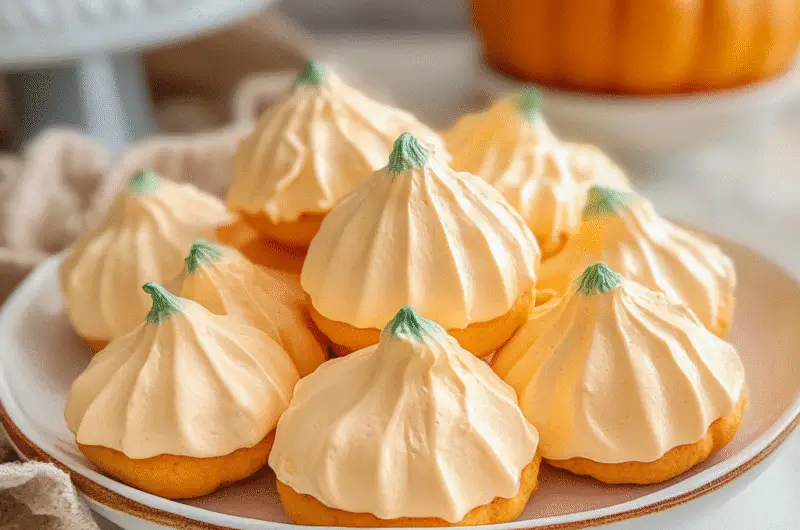 Pumpkin Meringue Cookies