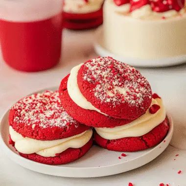Red Velvet Sugar Cookies
