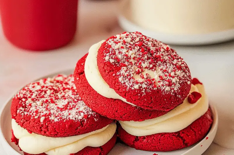 Red Velvet Sugar Cookies