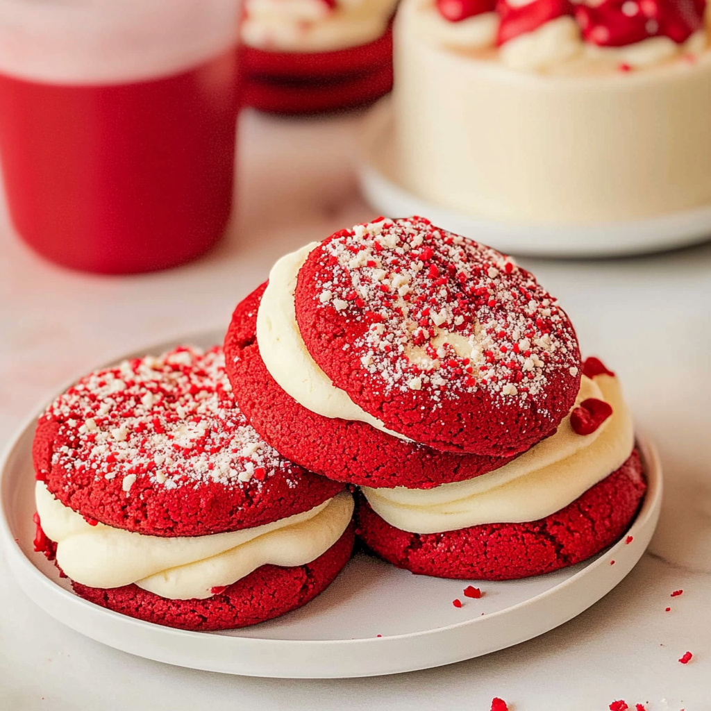 Red Velvet Sugar Cookies