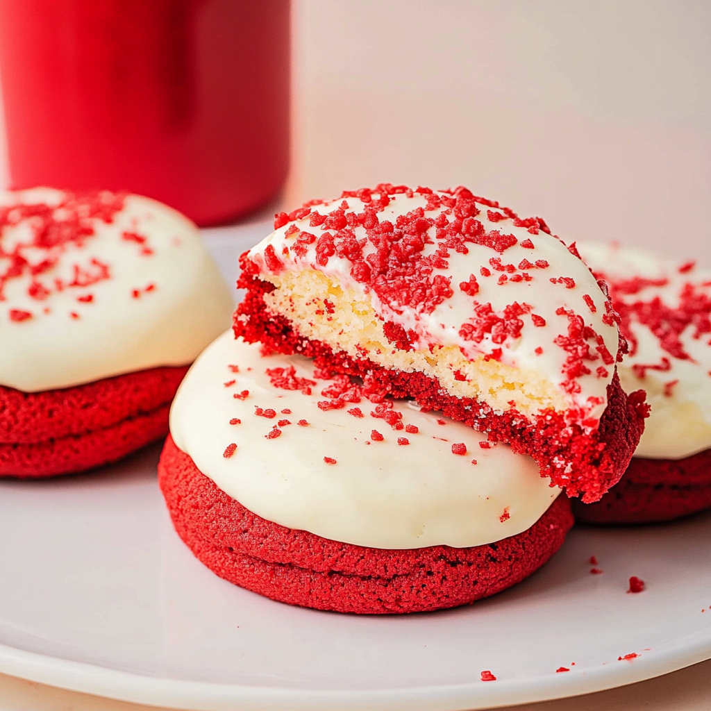 Red Velvet Sugar Cookies
