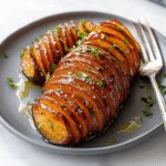 Spiced Hasselback Sweet Potatoes