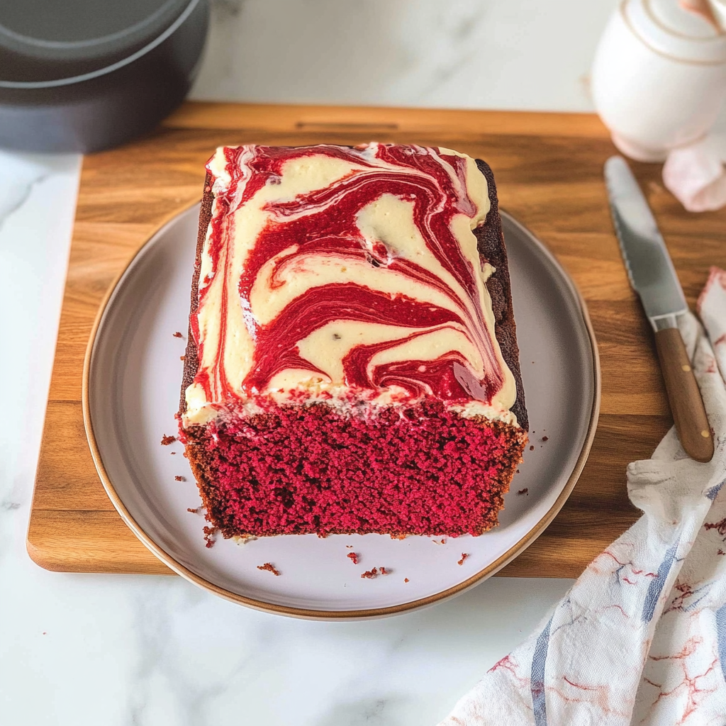 Starbucks Copycat Red Velvet Marble Loaf