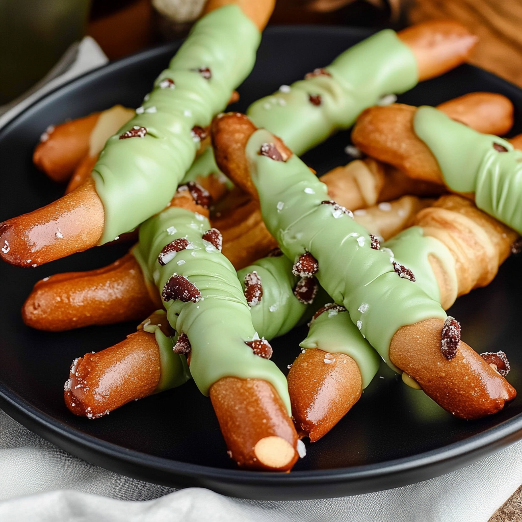 Witch Finger Pretzels