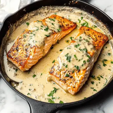 Baked Boursin Salmon