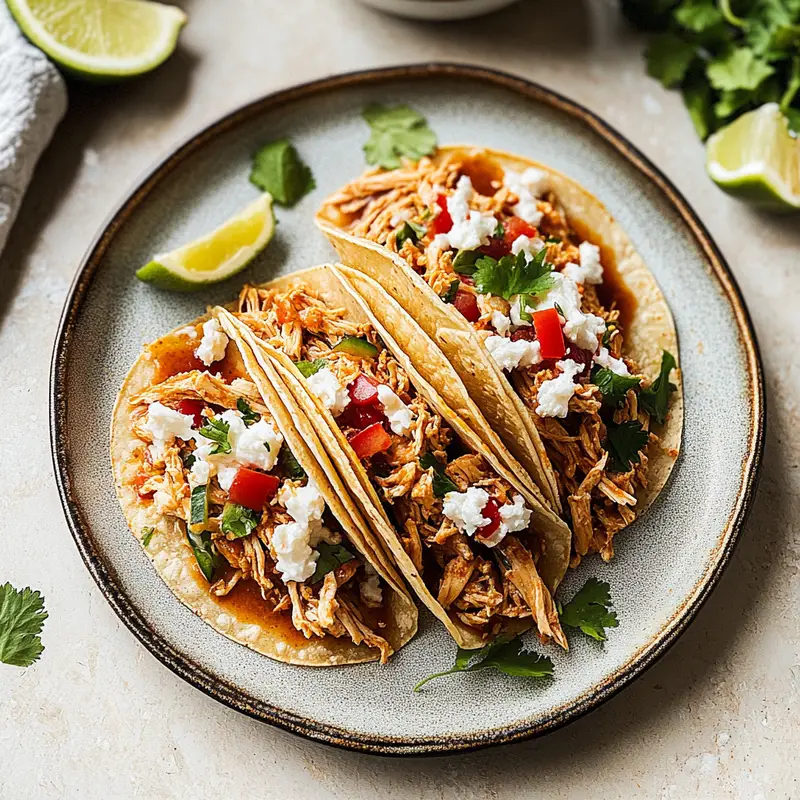 Shredded Chicken Tacos