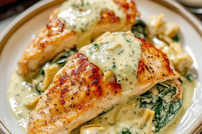 Creamy Spinach Artichoke Chicken