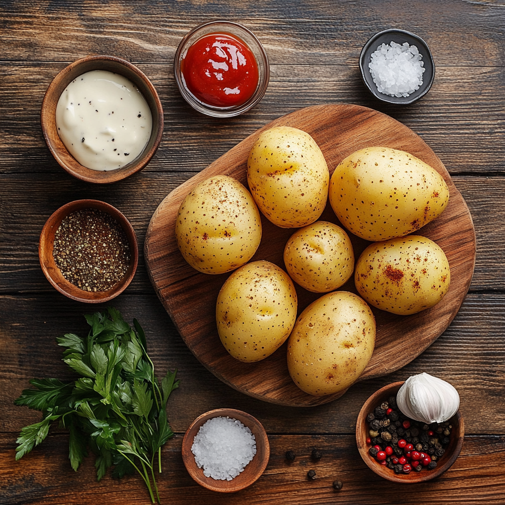 Air Fryer Potato Wedges ingredients