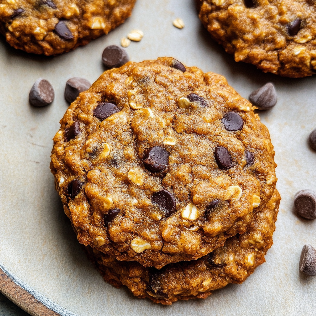 Big Chewy Oatmeal Sweet Potato Cookies