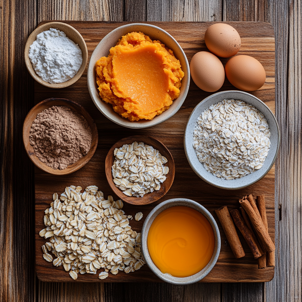 Big Chewy Oatmeal Sweet Potato Cookies ingredients