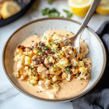 Charred Tahini Cauliflower