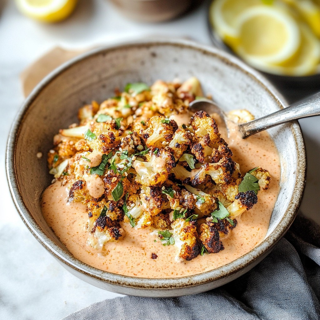 Charred Tahini Cauliflower