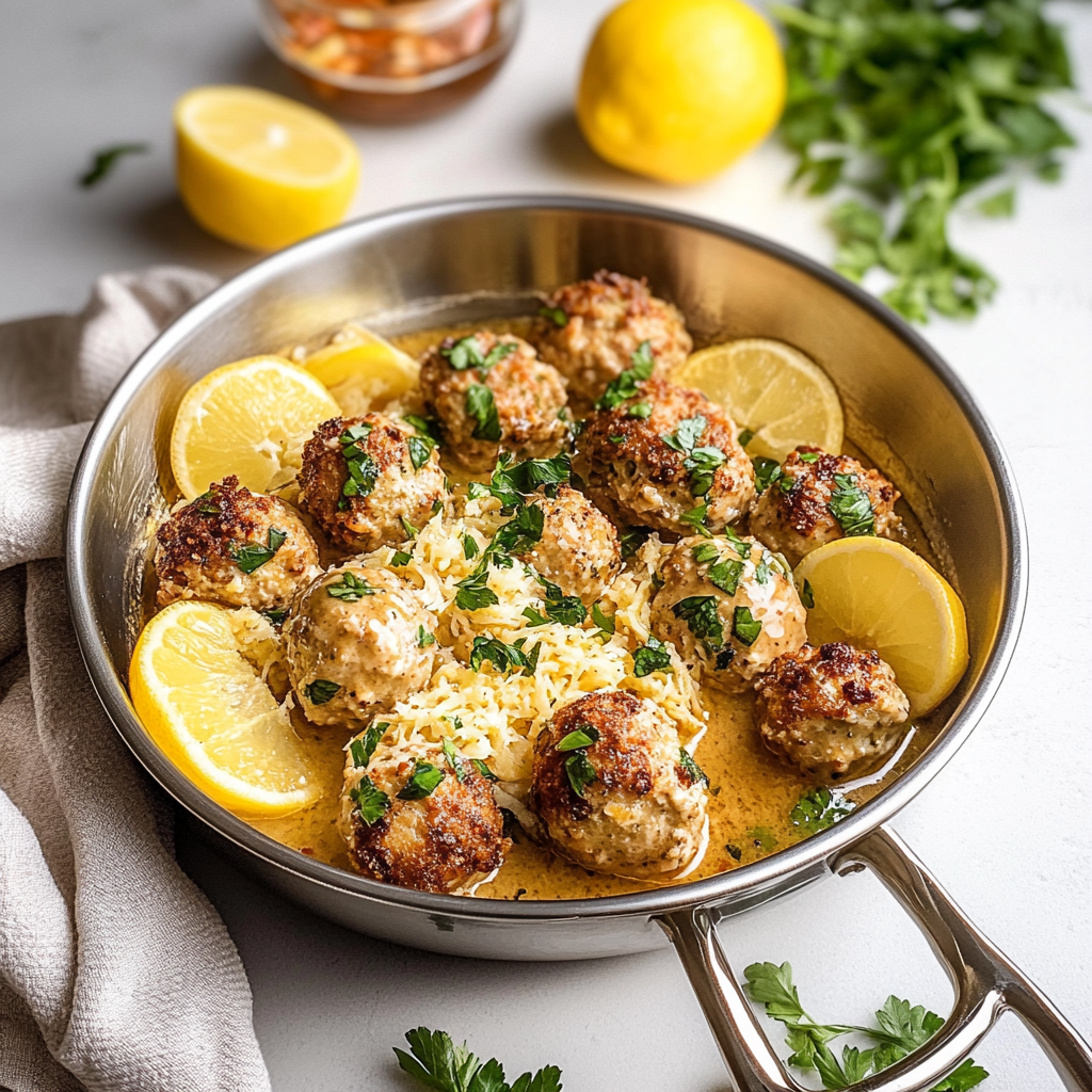 Chicken Piccata Meatballs
