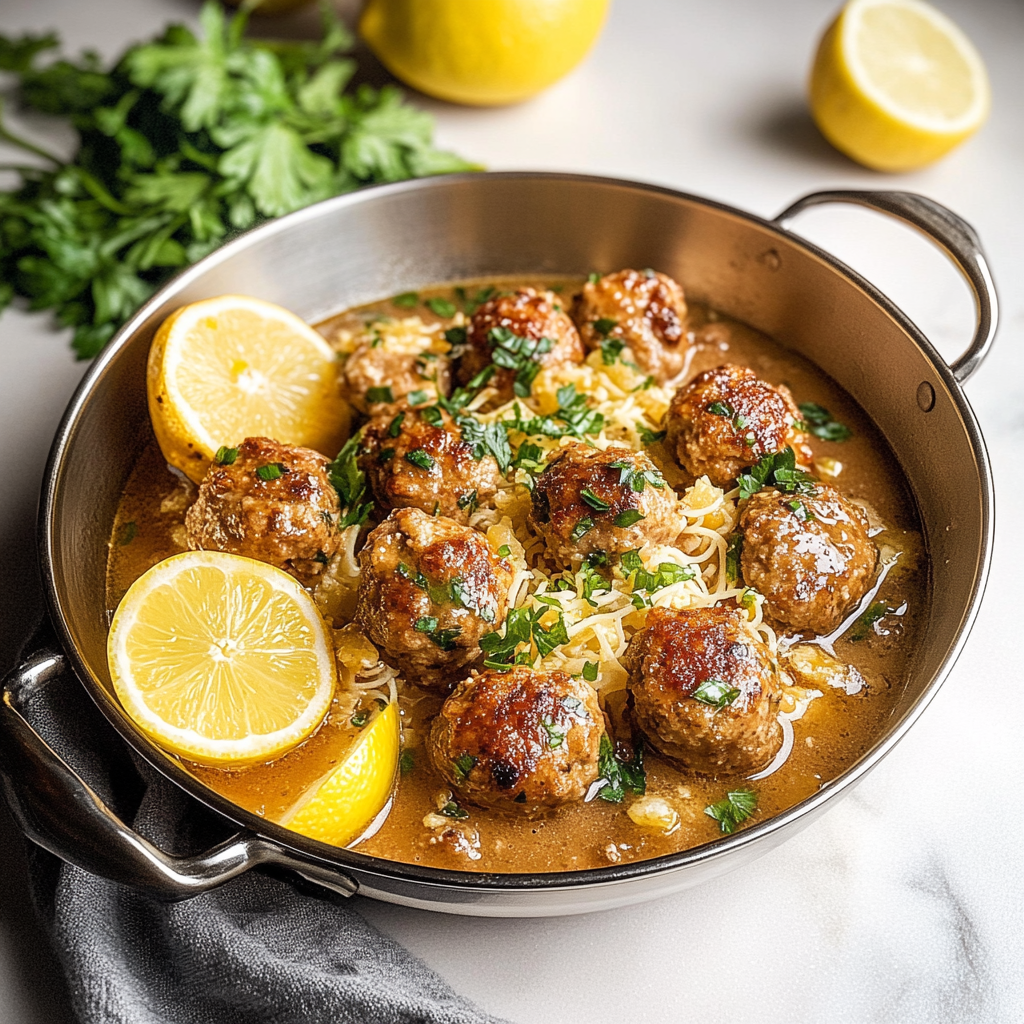 Chicken Piccata Meatballs
