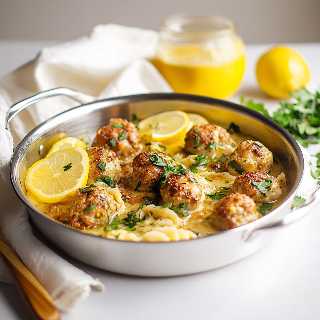 Chicken Piccata Meatballs